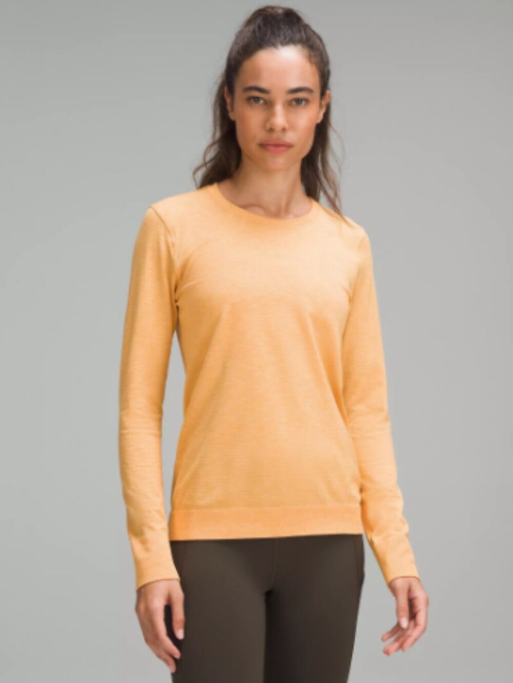 Lululemon Swiftly Relaxed Long-Sleeve - Summer Glow/Mango Dream